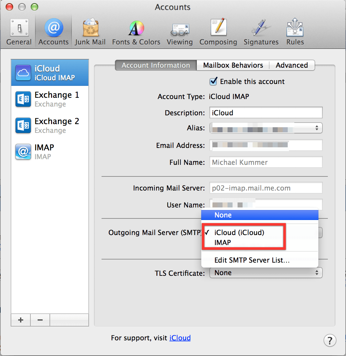 outlook 2016 imap problems on mac