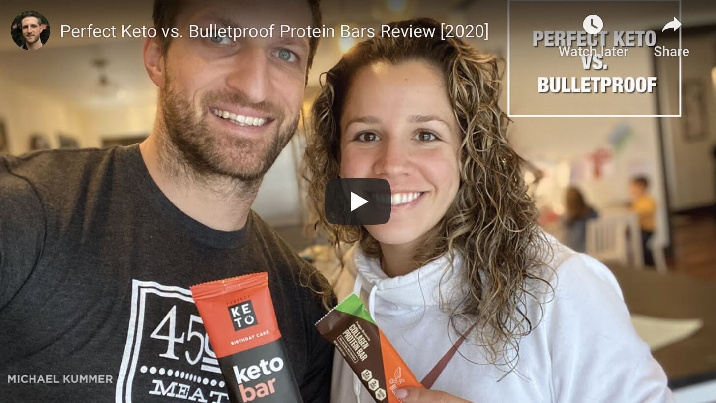 Perfect Keto vs. Bulletproof snack bars comparison