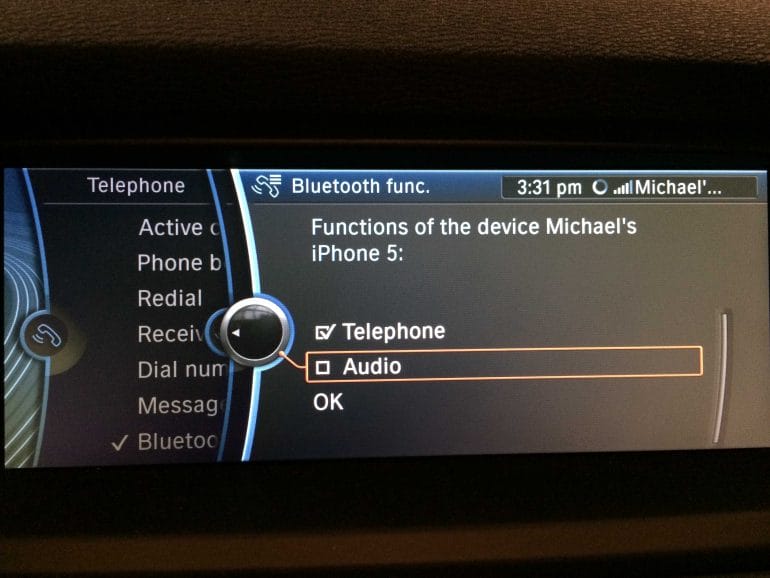 2014 Bmw 320i Bluetooth Music