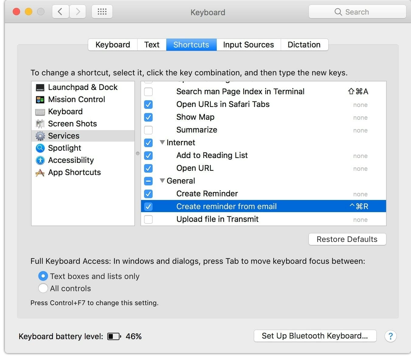 shortcut to restart mac