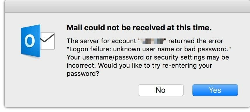 outlook for mac keeps asking for password