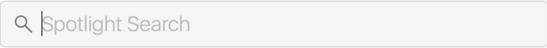 Spotlight search Spotlight search