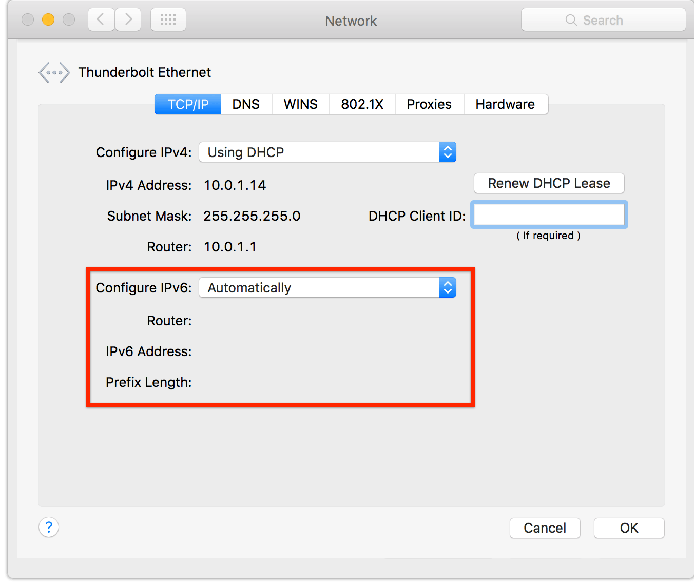 automatically convert mac address to ipv6
