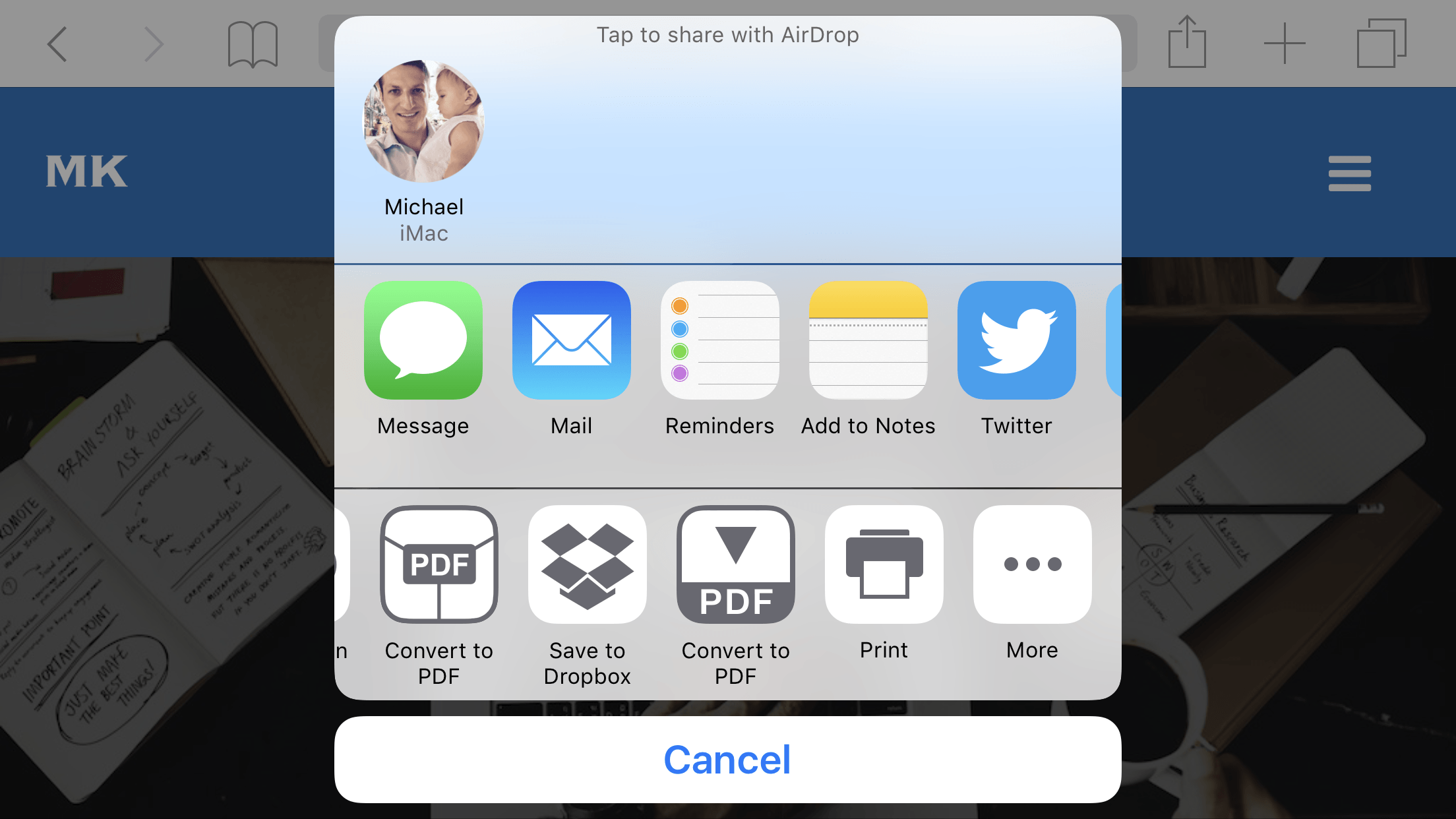 Print to PDF in iOS