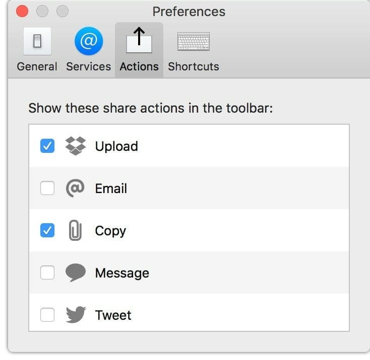 How to take a screenshot on macOS and create a Dropbox link