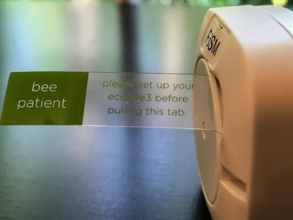 Label on remote sensor still refers to ecobee3