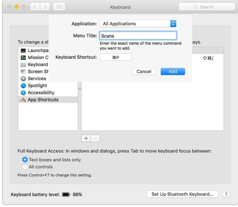 macOS: How to print to PDF via keyboard shortcut from any application