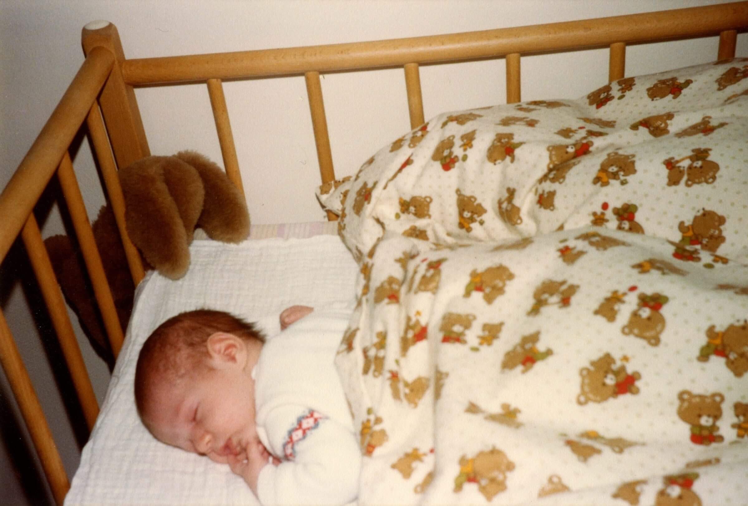 baby sleep toys in crib