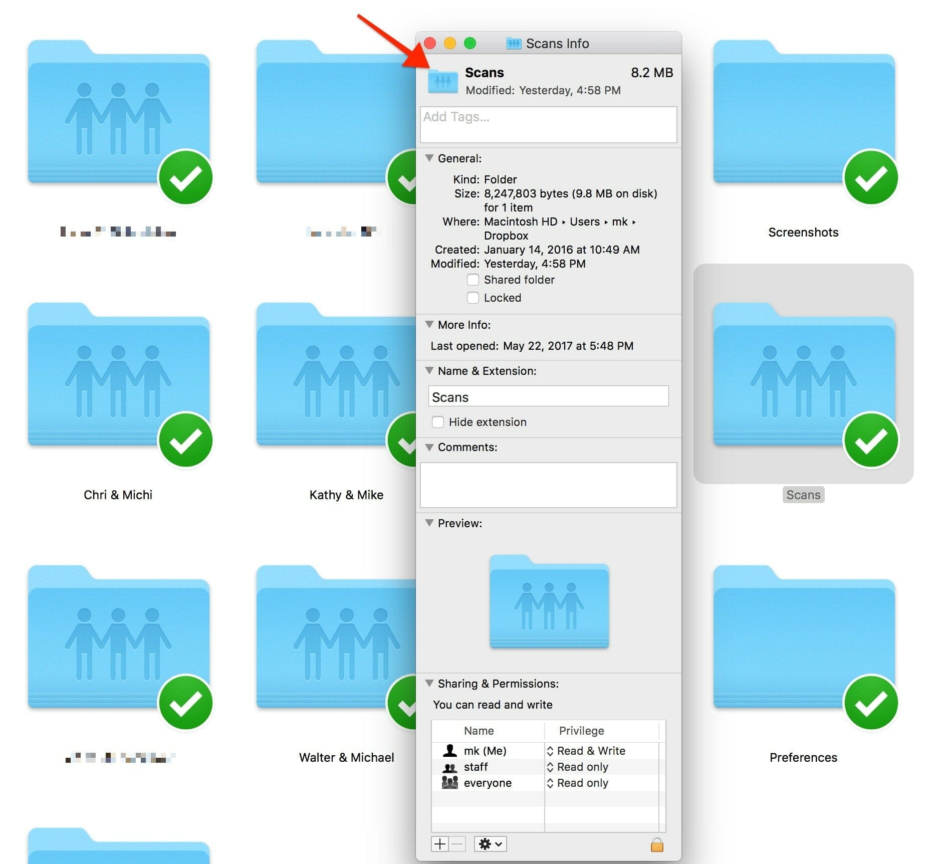 change folder icon mac