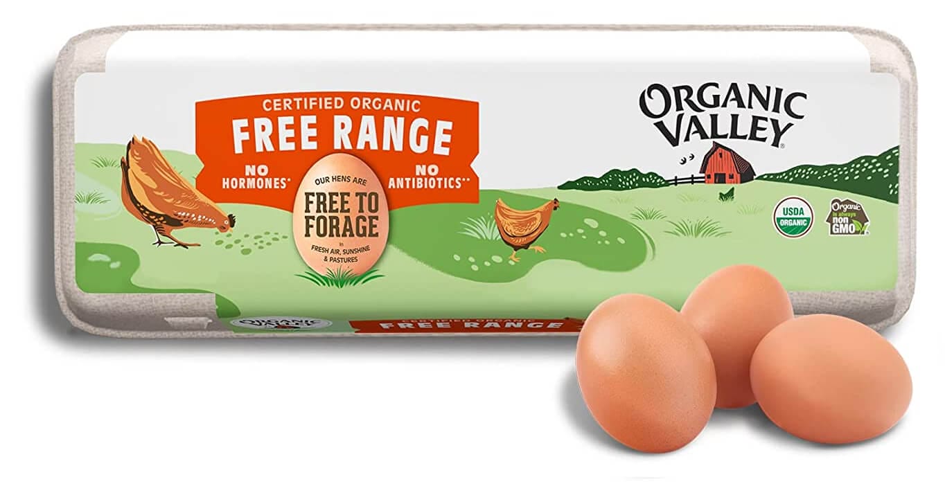 Misleading claims on egg carton