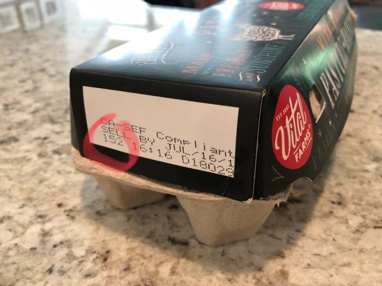 Deciphering the date code on egg cartons
