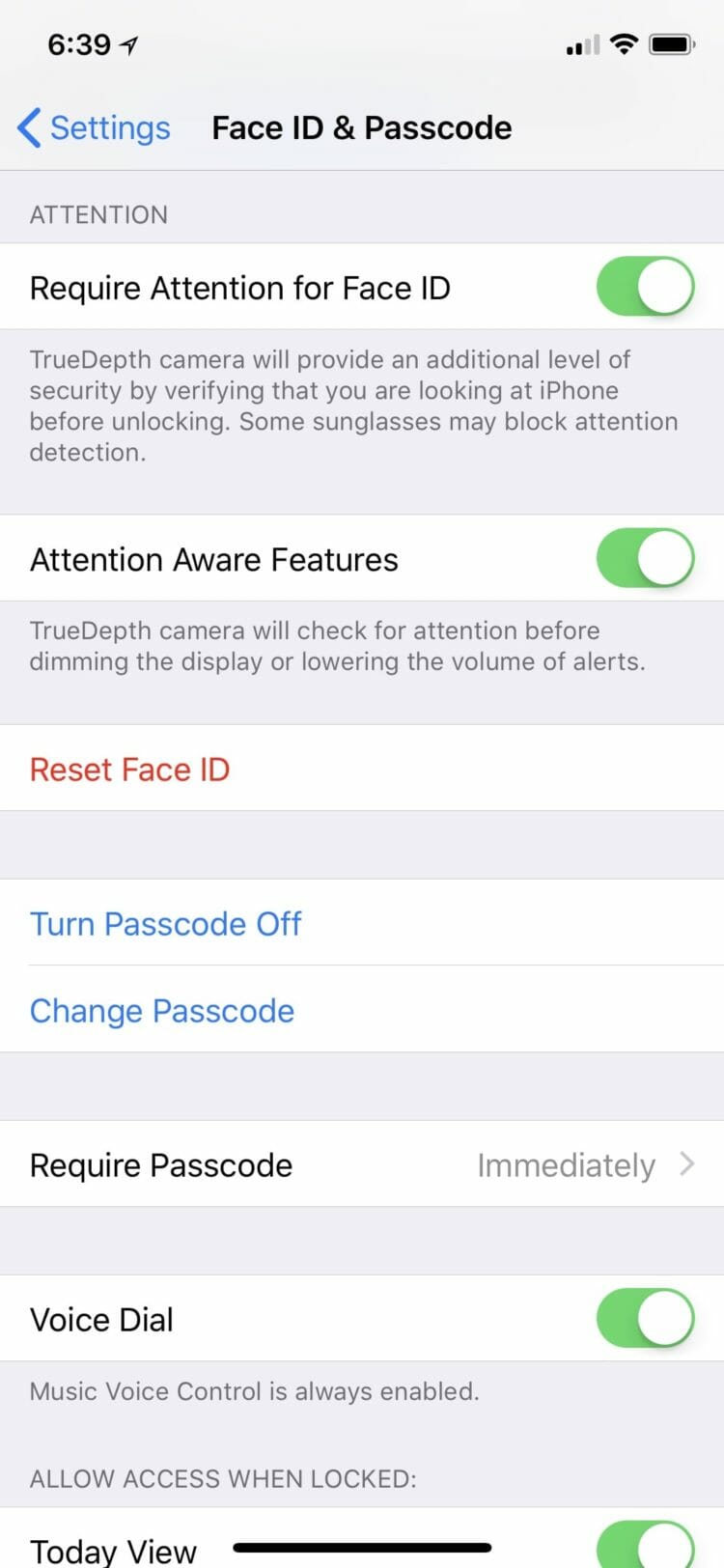 Face ID: Attention Aware Features