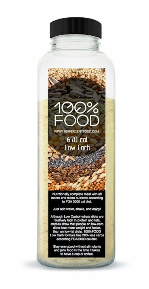 100%Food - Low carb meal replacement shake