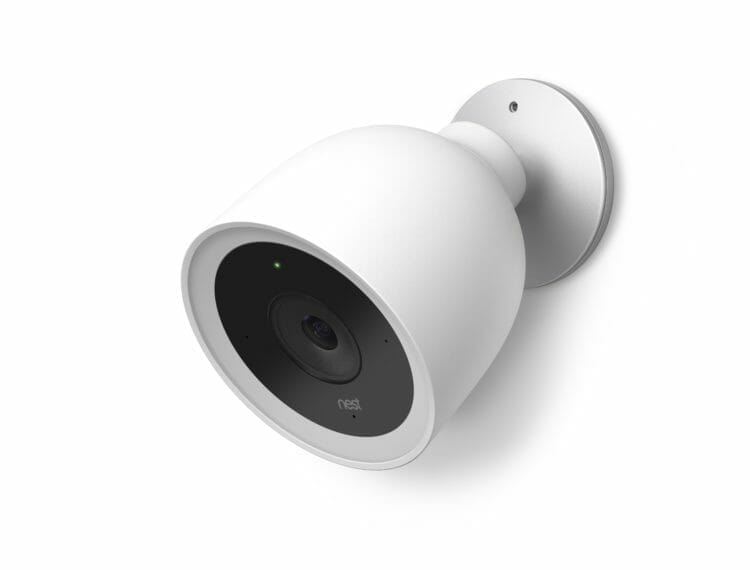 Nest Cam IQ Outdoor Camera mounted on wall