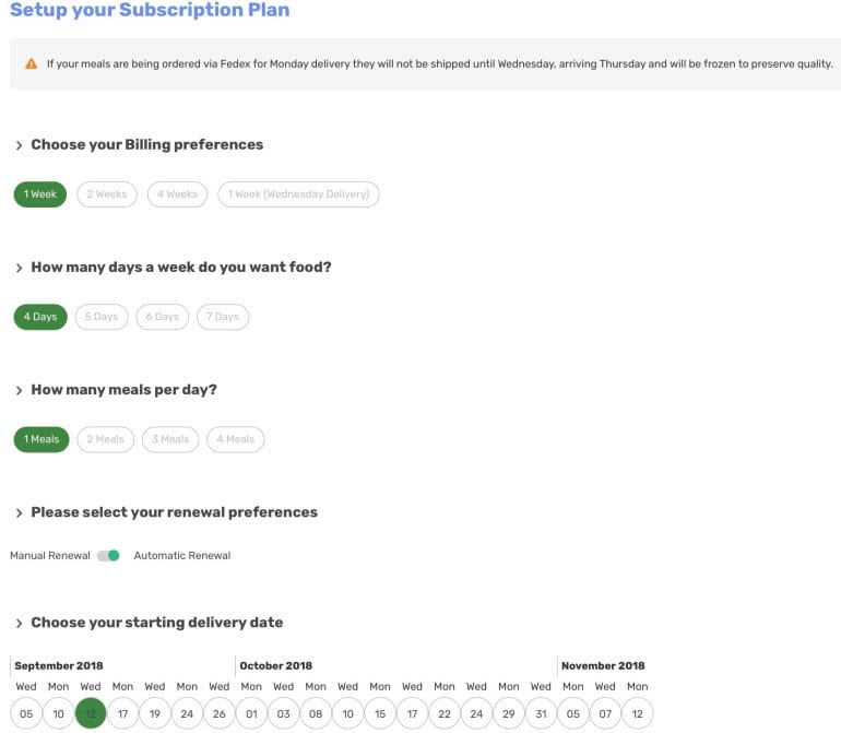 CavemanChefs - Subscription Plans