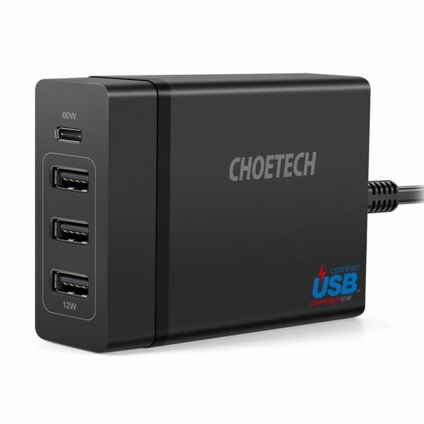 Choetech 72W 4 Ports USB-C Charger