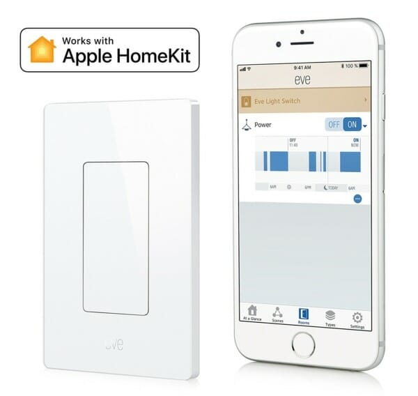 Eve Light Switch with mobile app