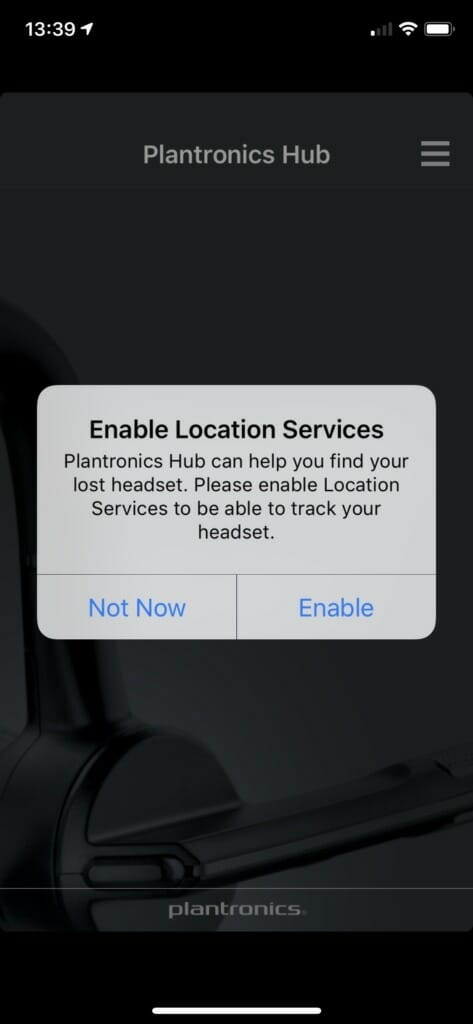 PLT Hubs keeps asking for Location Services at app start