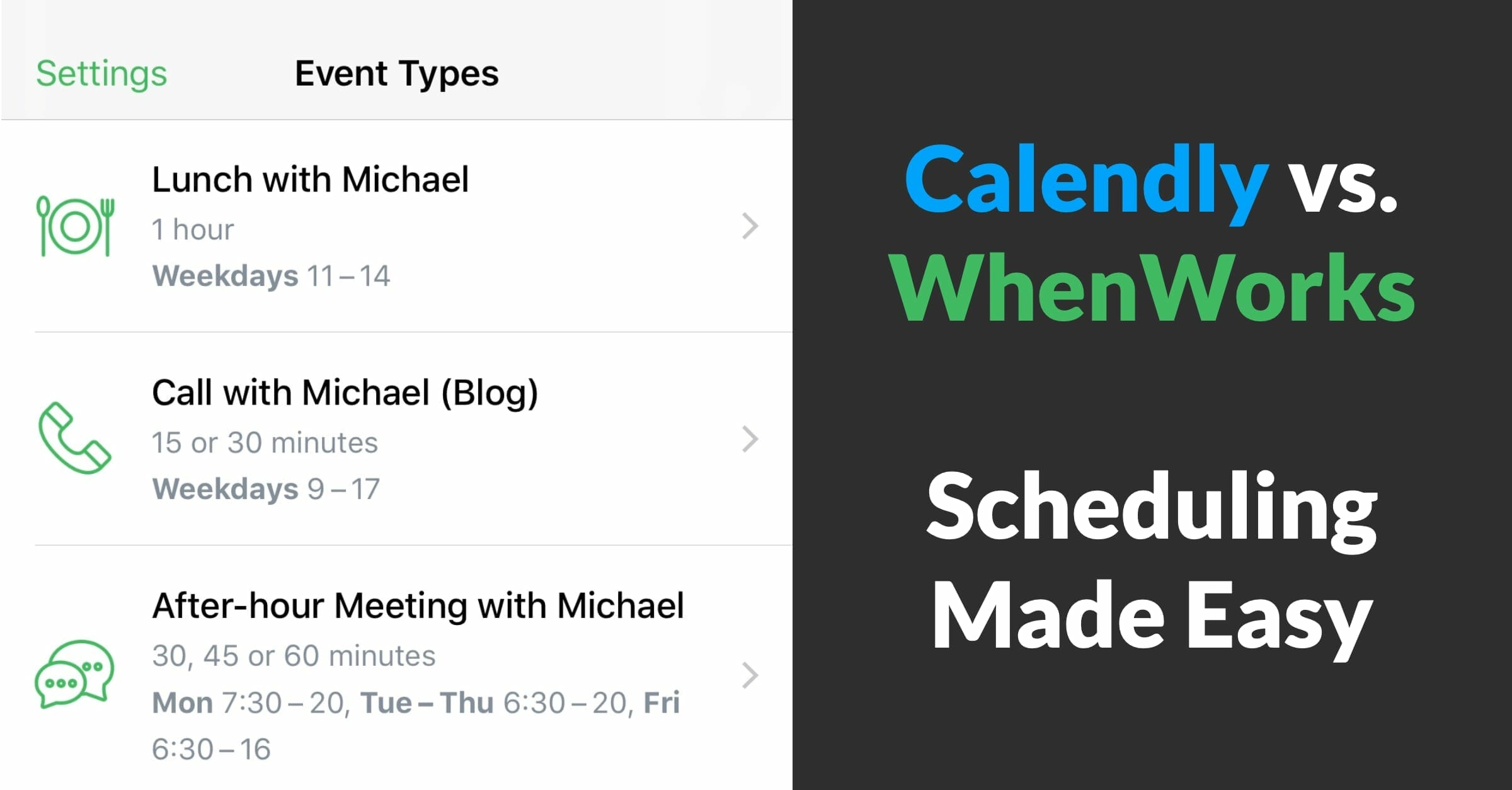 Calendly vs. WhenWorks - Review of scheduling apps