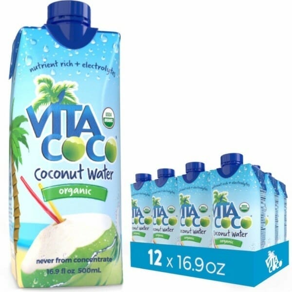 Vita Coconut Water is an excellent source of electrolytes