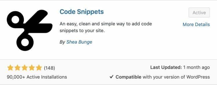 Code Snippets Plugin