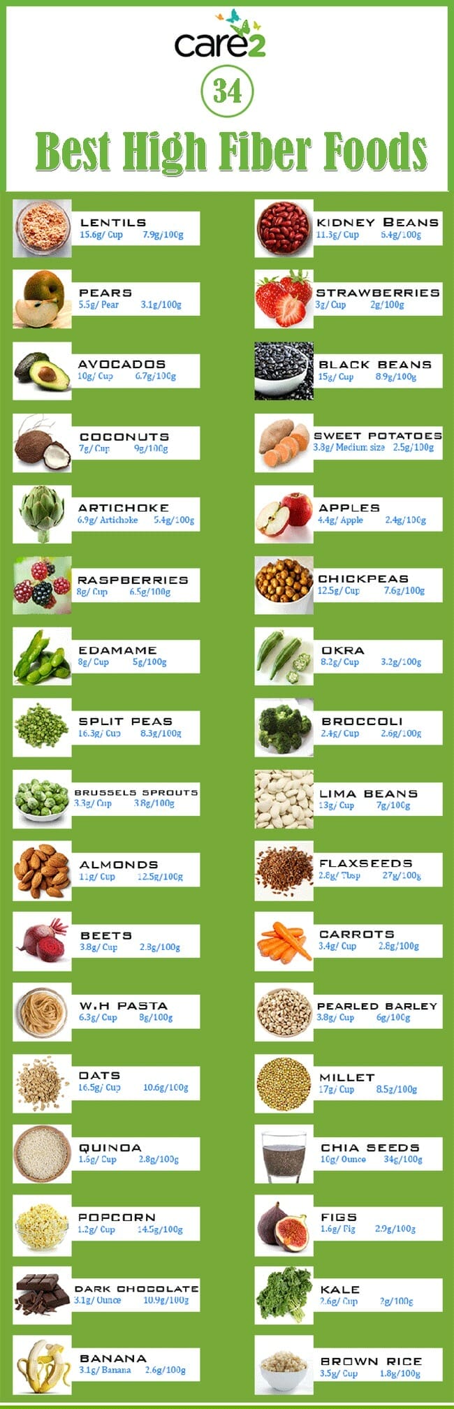high fiber and protein foods