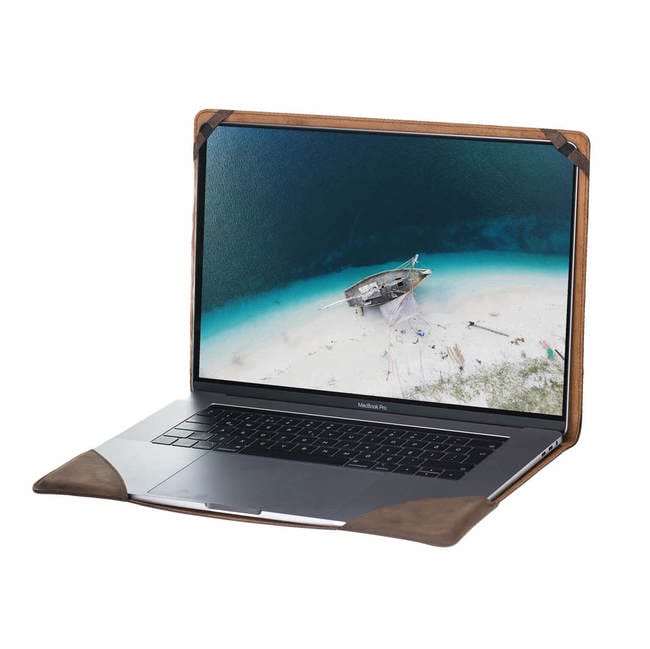 Soft Cover for Apple Macbook Pro 13in in Distressed Antique Coffee Leather