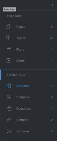 MarketMuse Inventory and Applications