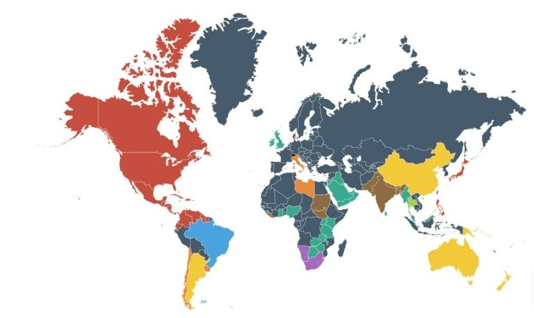 Worldwide power plug types by region