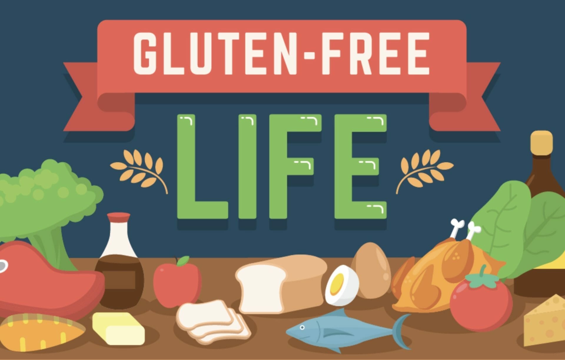 An infographic highlighting the effects of gluten.