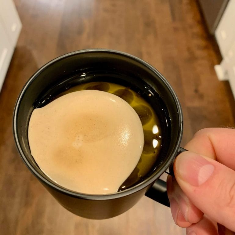 Coffee with ghee (clarified butter)