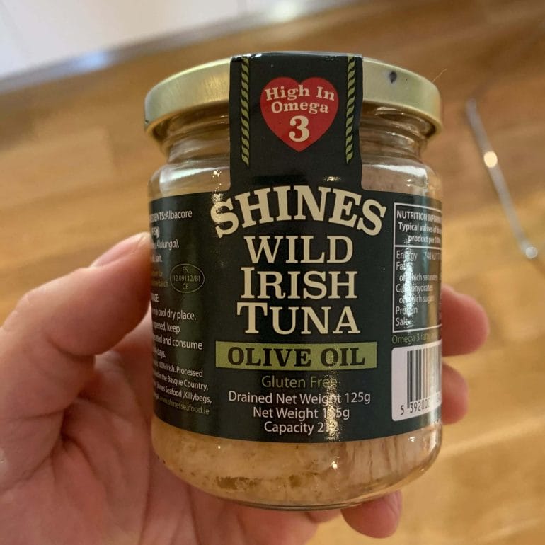 Wild-caught, Irish tuna in olive oil