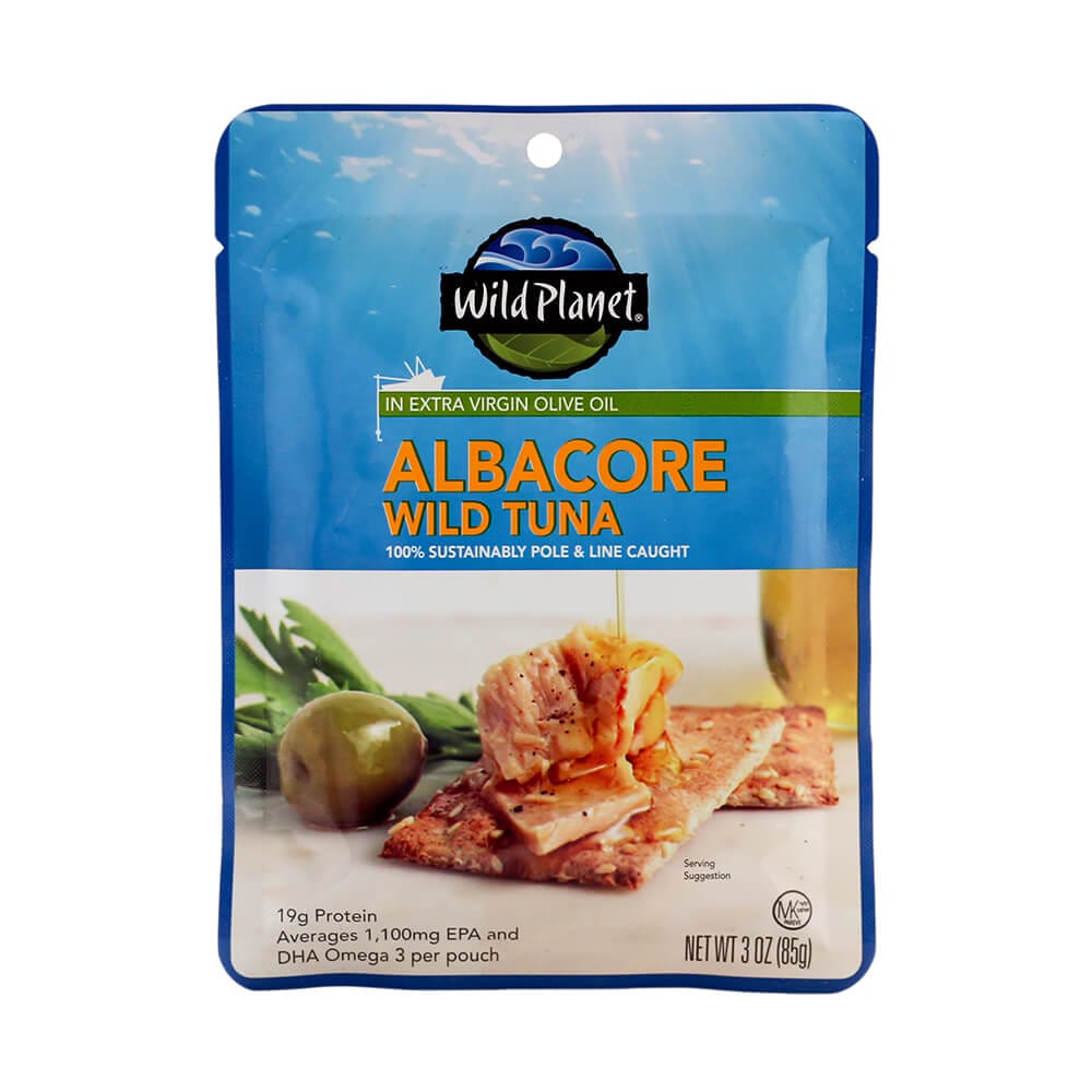 Albacore Wild Tuna In Extra Virgin Olive Oil Single-Serve Pouch – 3oz