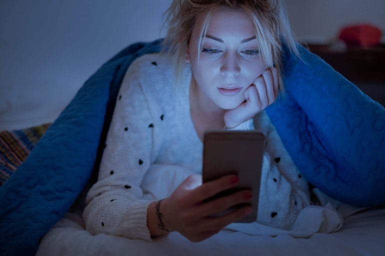Reduce your exposure to blue light before bedtime