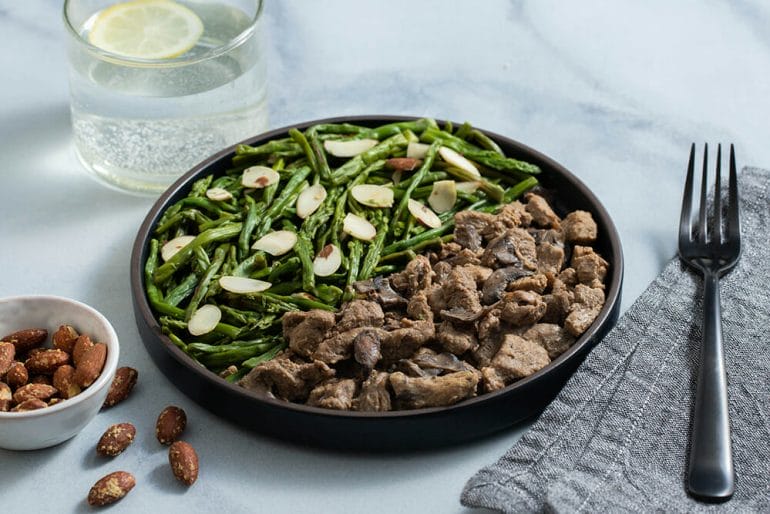 Grass-fed beef stroganoff