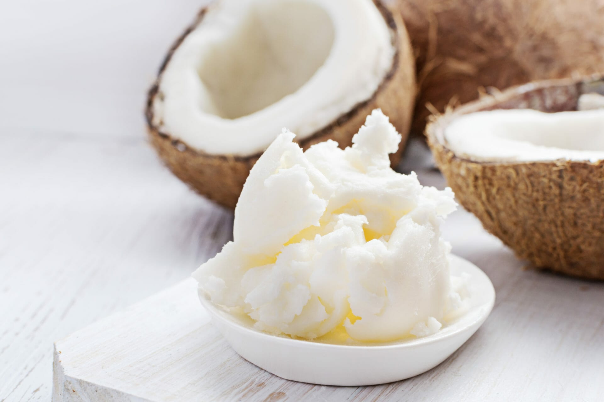 Coconut butter is made from the flesh of the fruit.