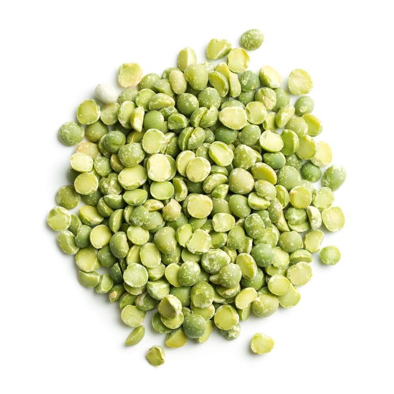 Split peas are a popular source for plant-based protein powder