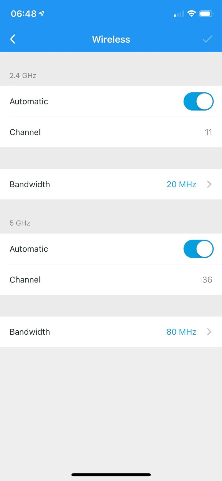 AmpliFi Alien - Advanced Channel Settings
