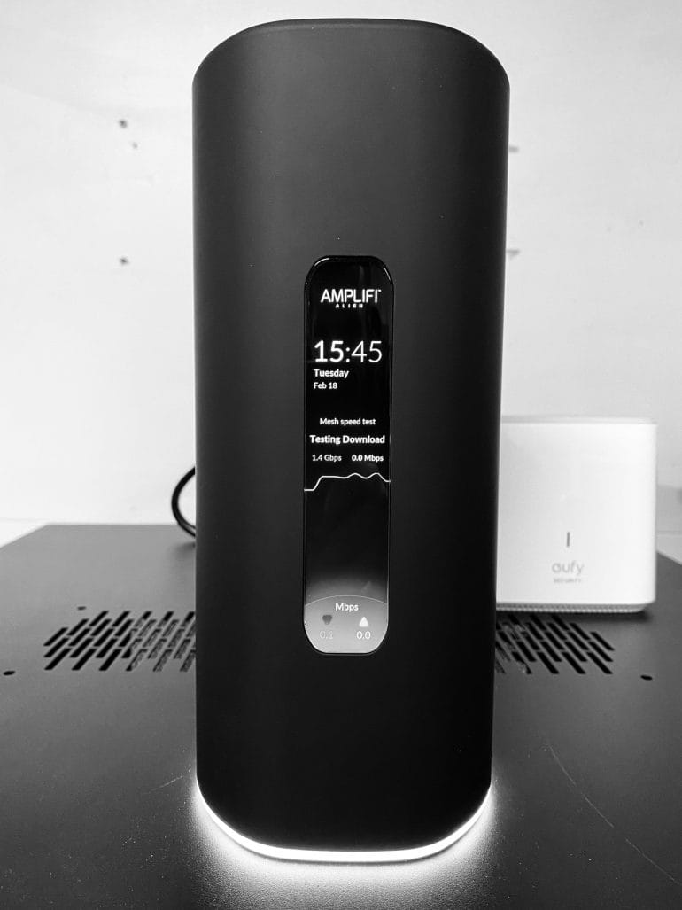 AmpliFi Alien Close up - Black and White