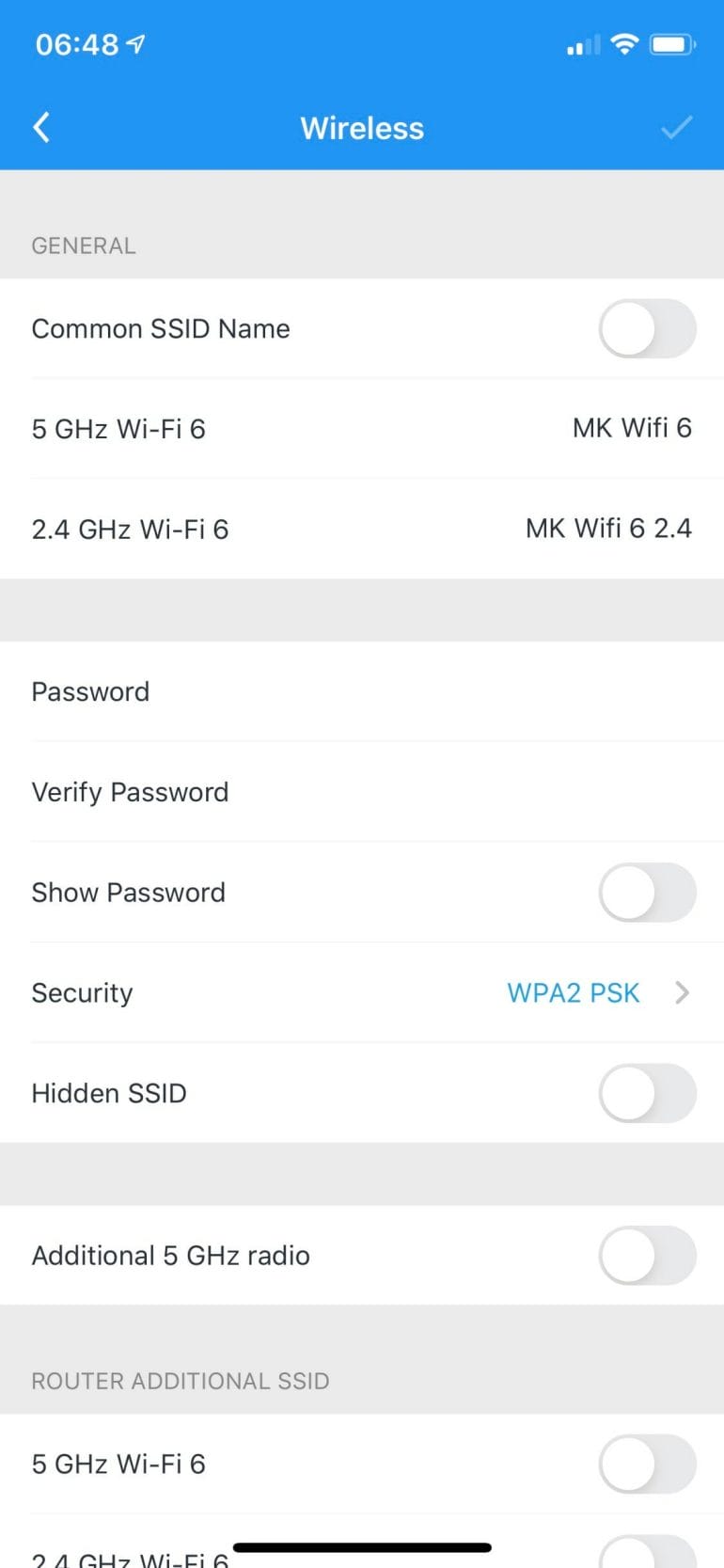 AmpliFi Alien - Wireless Settings