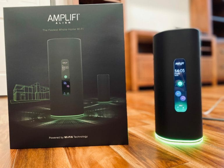 AmpliFi Alien next to its box