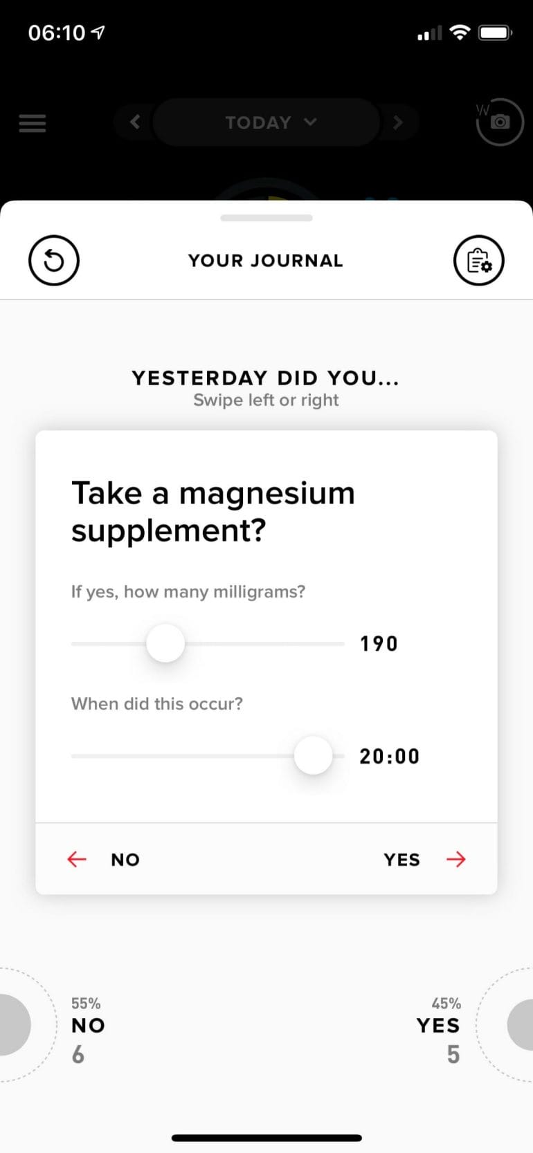 WHOOP Journal - Magnesium Supplement