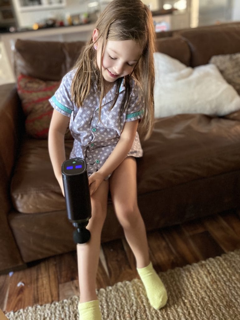 Isabella trying ExoGun