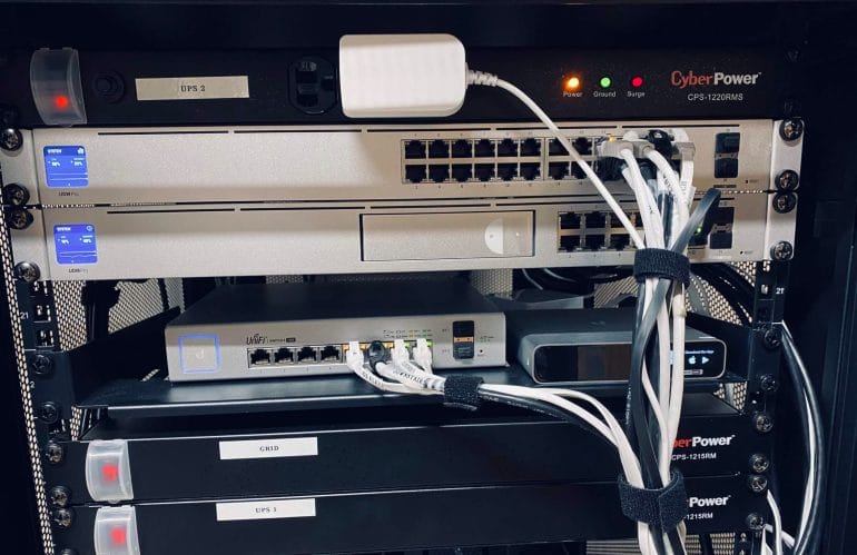 UniFi Dream Machine Pro in my rack