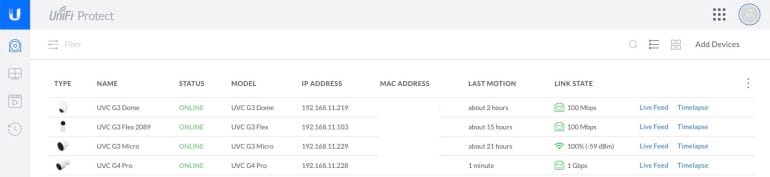 UniFi Protect Cameras