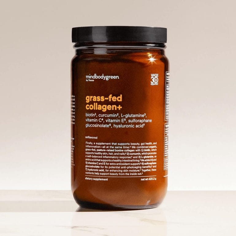Mindbodygreen grass-fed collagen+