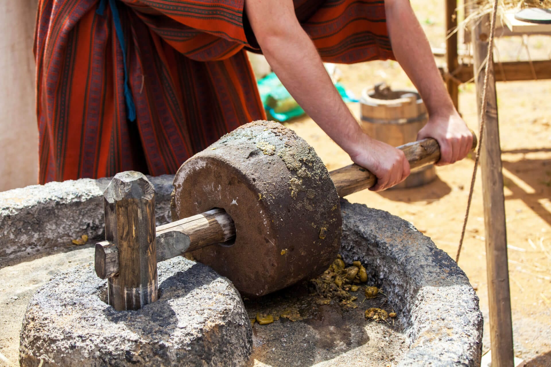 How olive oil used to be made