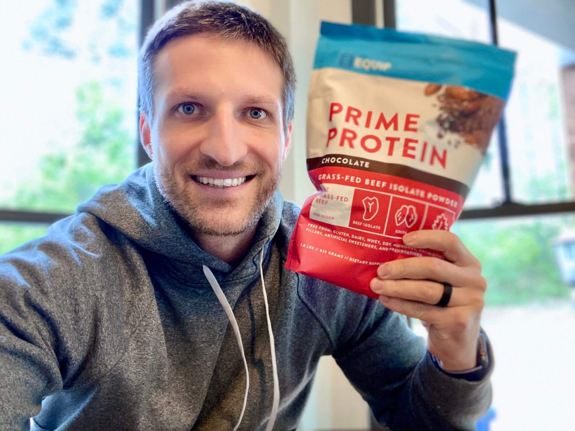 Equip Prime Protein is my beef protein powder of choice.