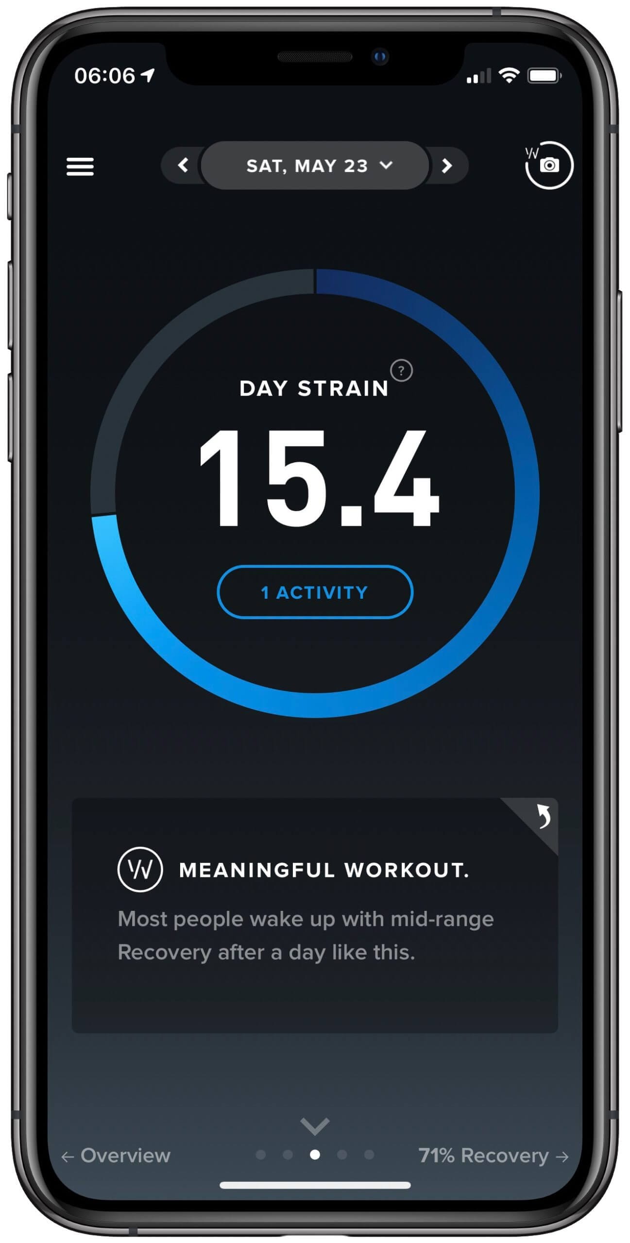 WHOOP Strain Tracking