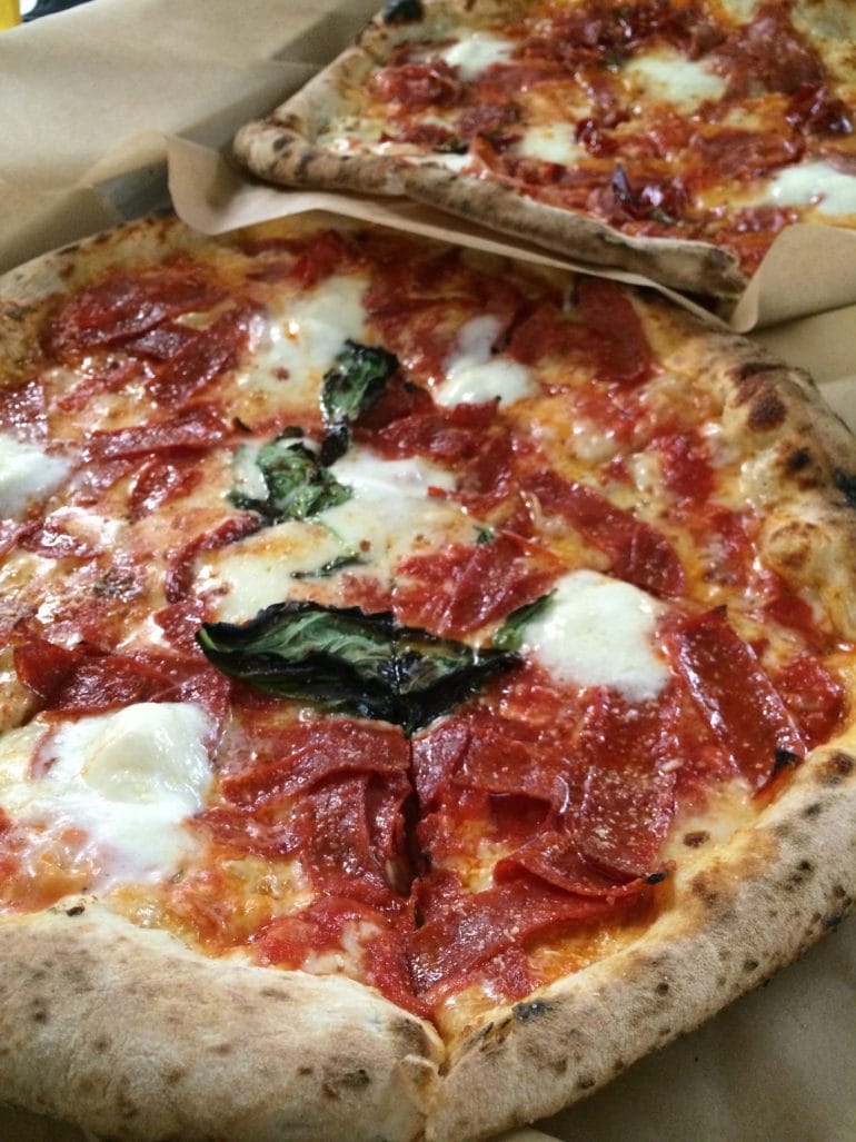Two pizzas Michael ate